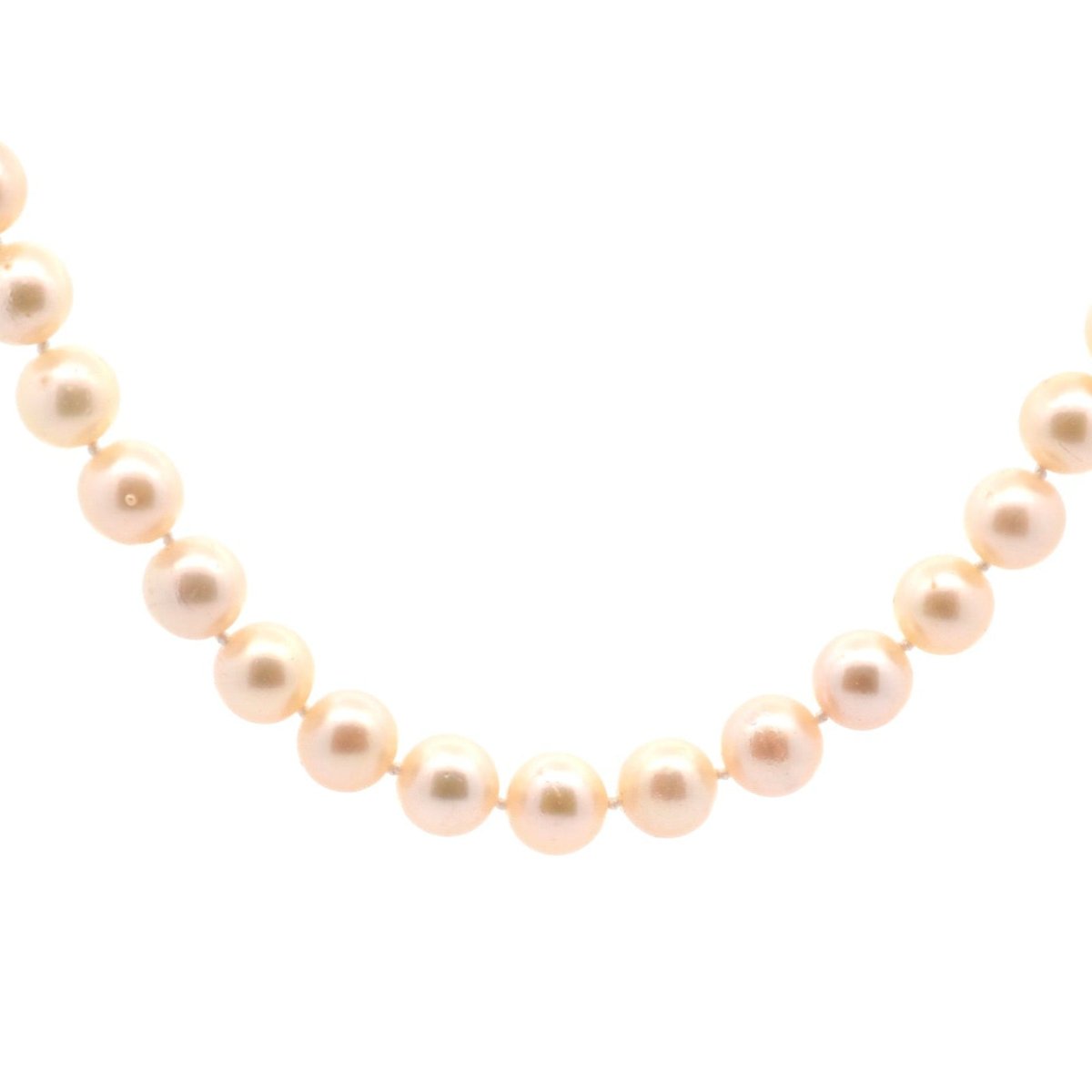 Collier perles de culture et fermoir diamants et rubis - Castafiore