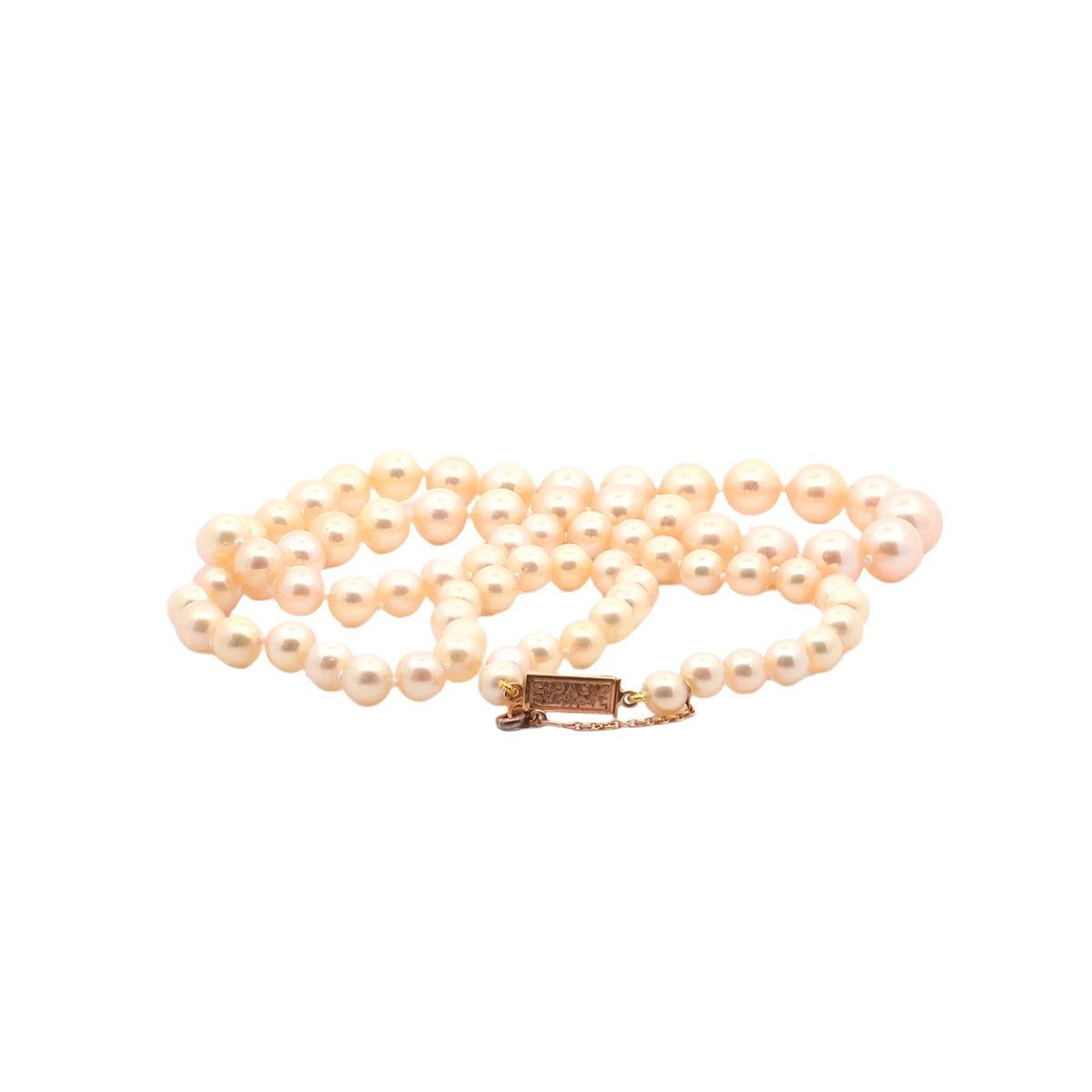 Collier perles de culture et fermoir en or 18k - Castafiore