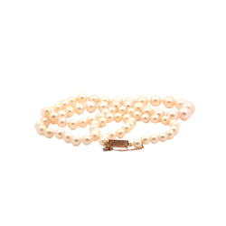 Collier perles de culture et fermoir en or 18k - Castafiore