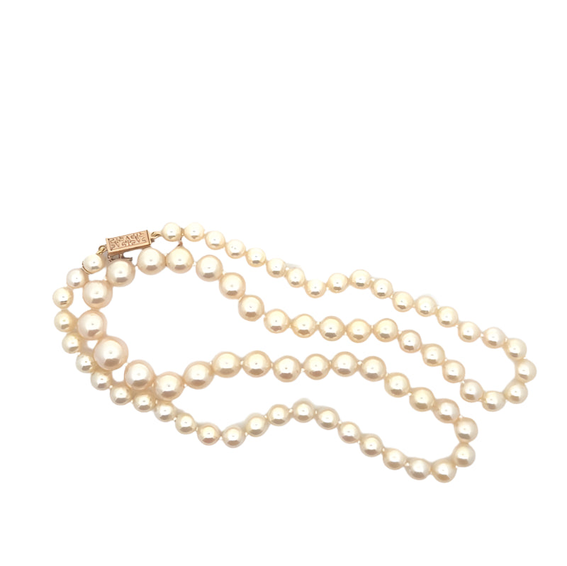 Collier perles de culture et fermoir en or 18k - Castafiore