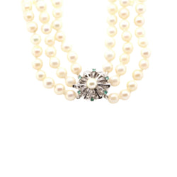 Collier perles de culture trois rangs - Castafiore