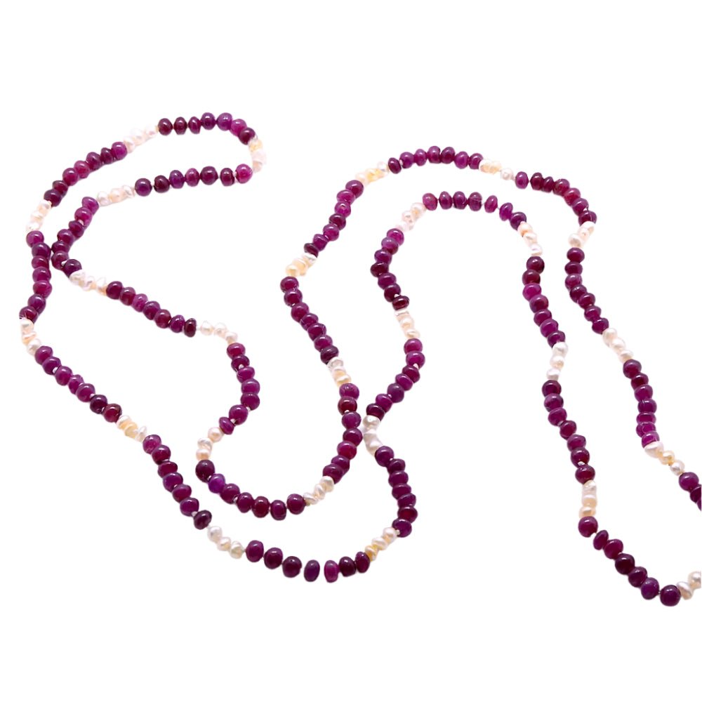 Collier perles de rubis « Amarante » - Castafiore