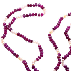 Collier perles de rubis « Amarante » - Castafiore