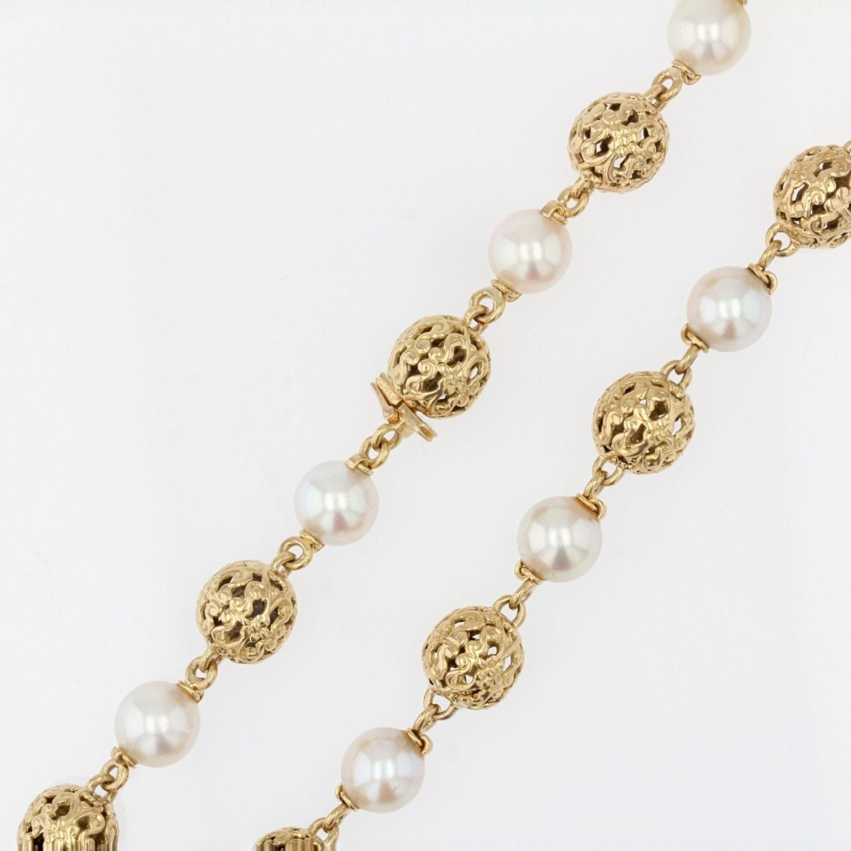 Collier perles d'or et de culture transformable - Castafiore