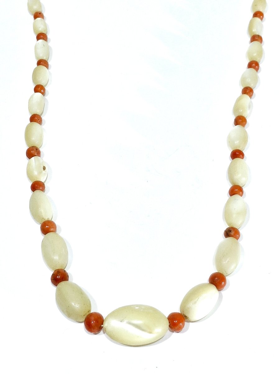 Collier Perles en nacre et corail - Castafiore
