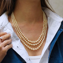 Collier Perles en or blanc - Castafiore