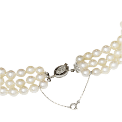 Collier Perles en or blanc et diamant - Castafiore
