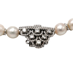 Collier Perles en or blanc et diamants - Castafiore