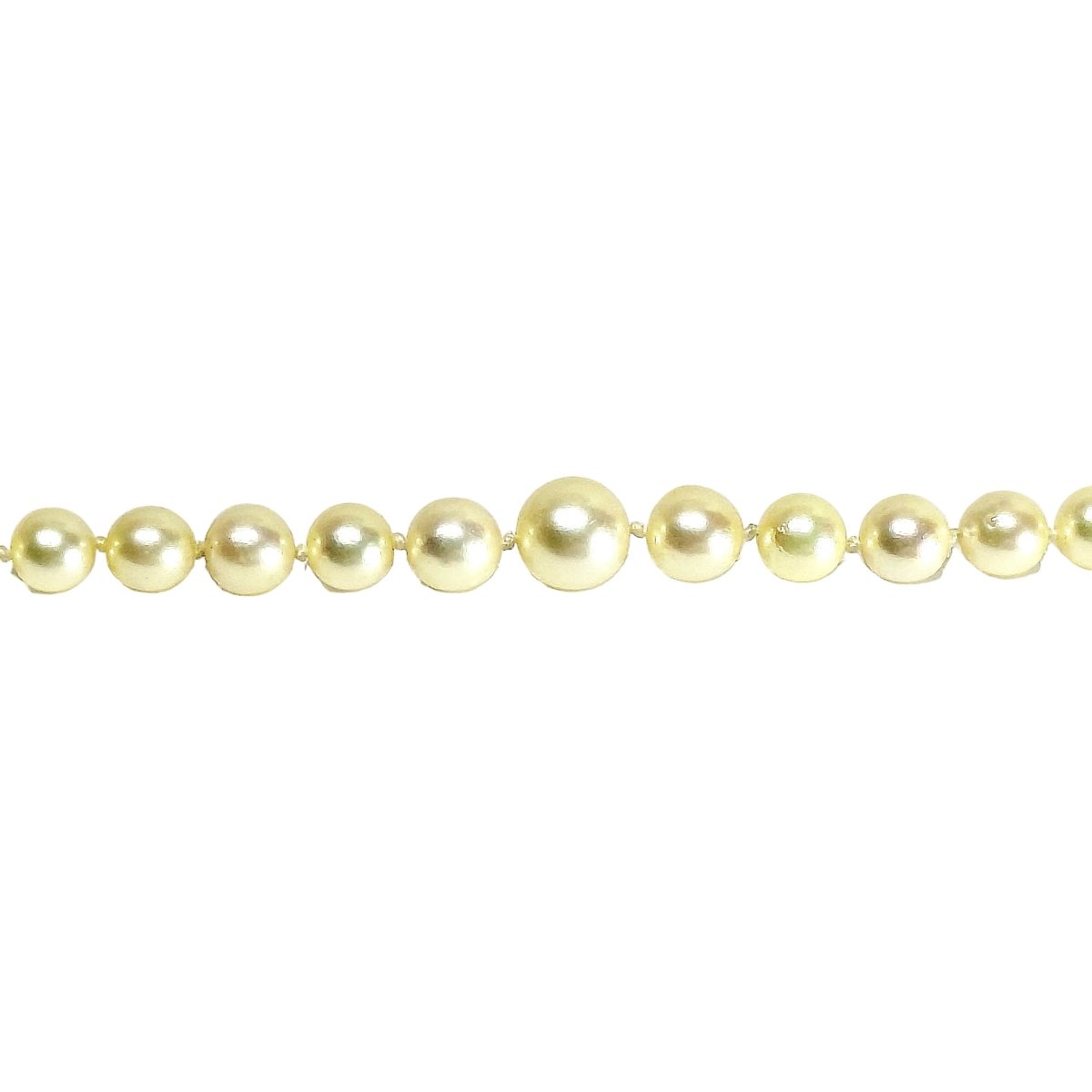 Collier Perles en or blanc et saphir - Castafiore