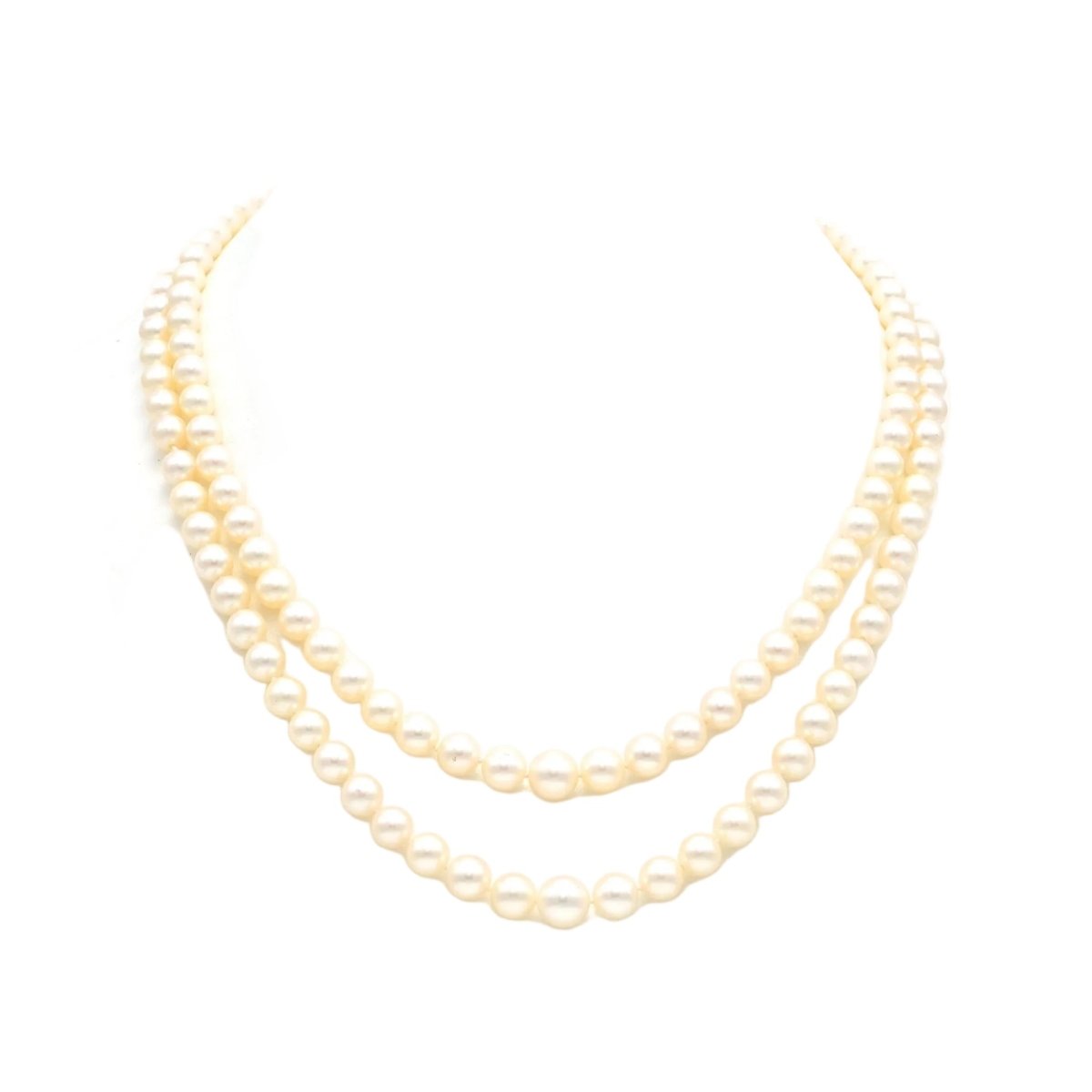 Collier Perles en or blanc et turquoise - Castafiore