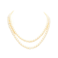 Collier Perles en or blanc et turquoise - Castafiore