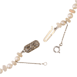 Collier Perles en or blanc, opales, perles et diamants - Castafiore