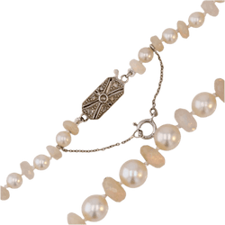 Collier Perles en or blanc, opales, perles et diamants - Castafiore