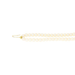 Collier Perles en or jaune et diamants - Castafiore