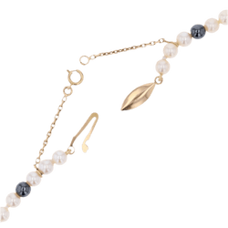Collier Perles en or jaune et hématite - Castafiore