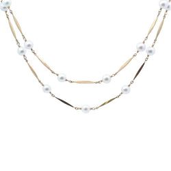 Collier Perles en or jaune et perles - Castafiore