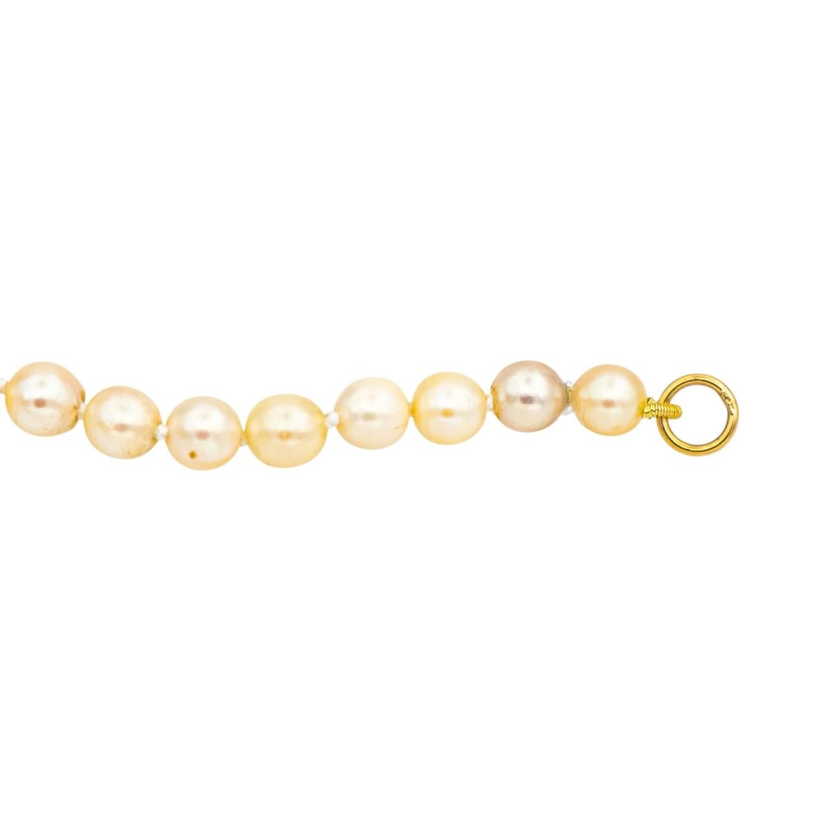 Collier Perles en or jaune, saphirs et diamants - Castafiore