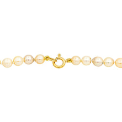 Collier Perles en or jaune, saphirs et diamants - Castafiore