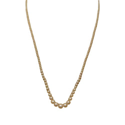 Collier Perles en or, platine et diamants - Castafiore