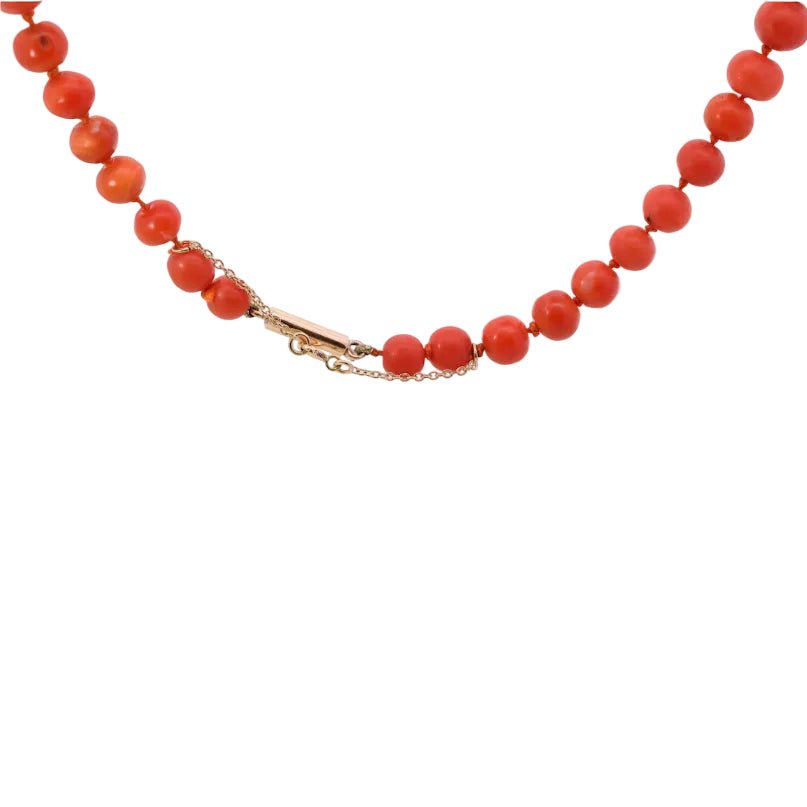 Collier Perles en or rose et corail - Castafiore
