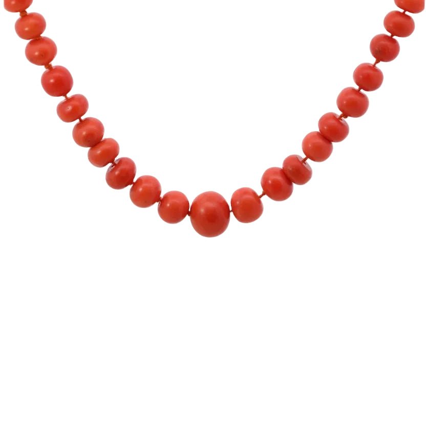 Collier Perles en or rose et corail - Castafiore