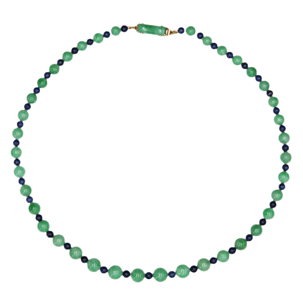 Collier Perles en or rose et jade - Castafiore
