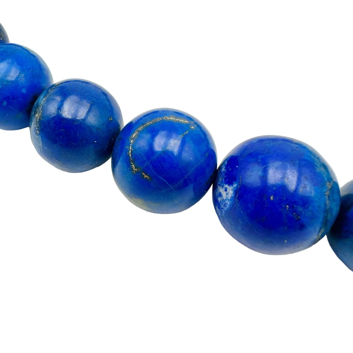 Collier Perles or jaune et lapis - lazuli - Castafiore