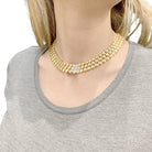 Collier PIAGET "Glancy" en or jaune et diamants - Castafiore