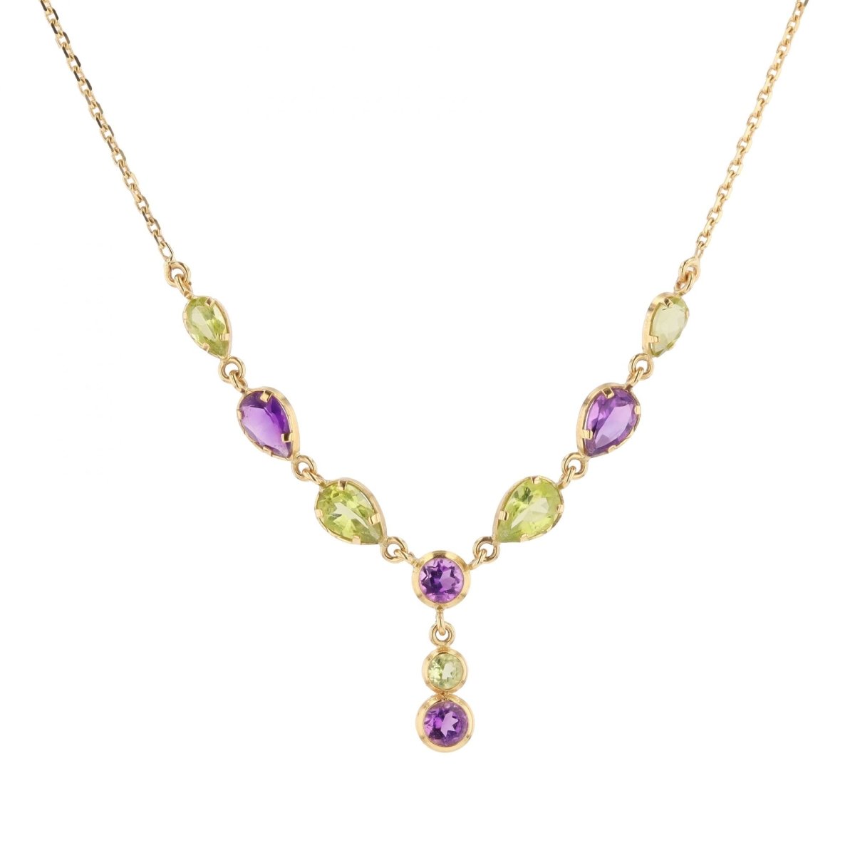 Collier pierres fines en or jaune et pierres fines - Castafiore