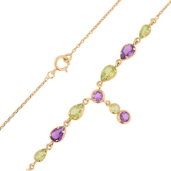 Collier pierres fines en or jaune et pierres fines - Castafiore