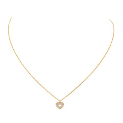 Collier POIRAY "Coeur Cœur secret" en Or jaune et Diamants - Castafiore