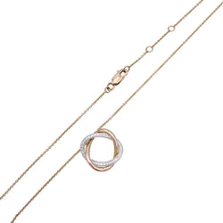 Collier Poiray, "Tresse", deux ors et diamants. - Castafiore