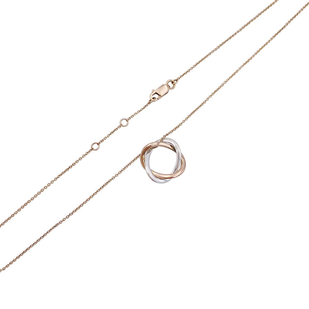 Collier Poiray, "Tresse", deux ors et diamants. - Castafiore