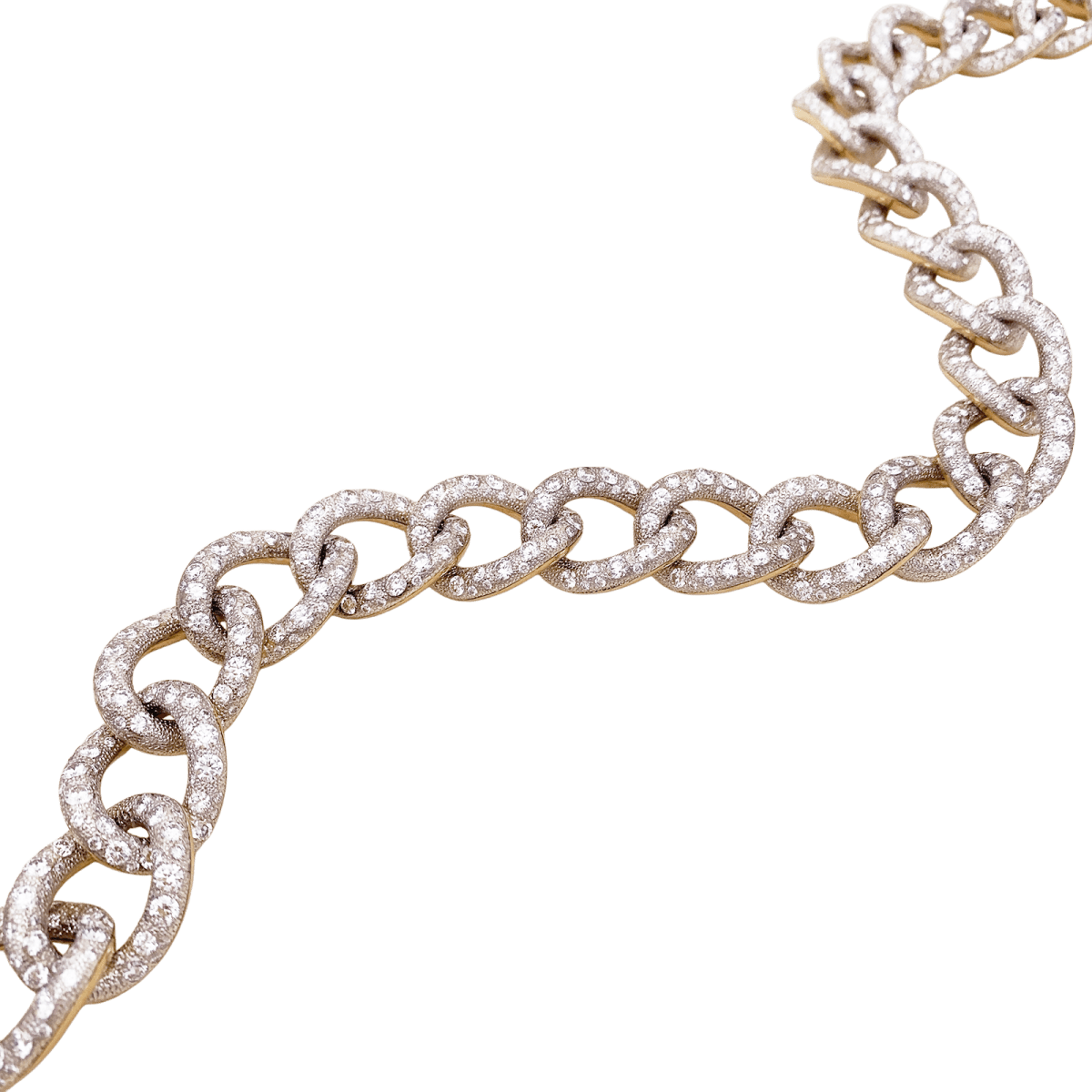 Collier Pomellato Catene en or rose et blanc diamants - Castafiore