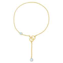 Collier POMELLATO "Nudo" en or rose, or blanc, topazes et diamants - Castafiore