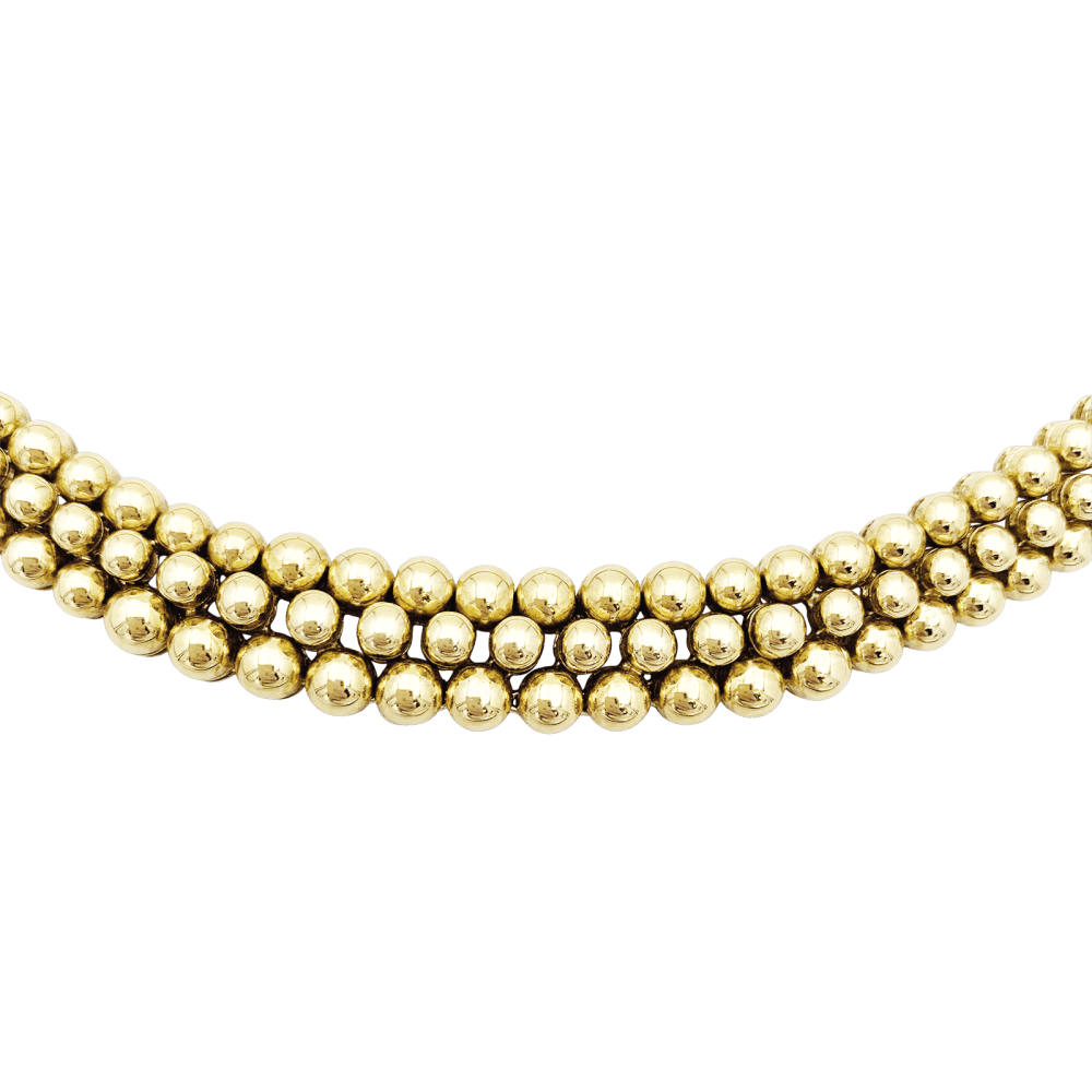 Necklace Boucheron, "Grains de Raisin", yellow gold.