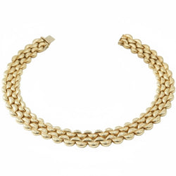 Collier Ras de Cou CARTIER "Demi - Lune en or jaune - Castafiore