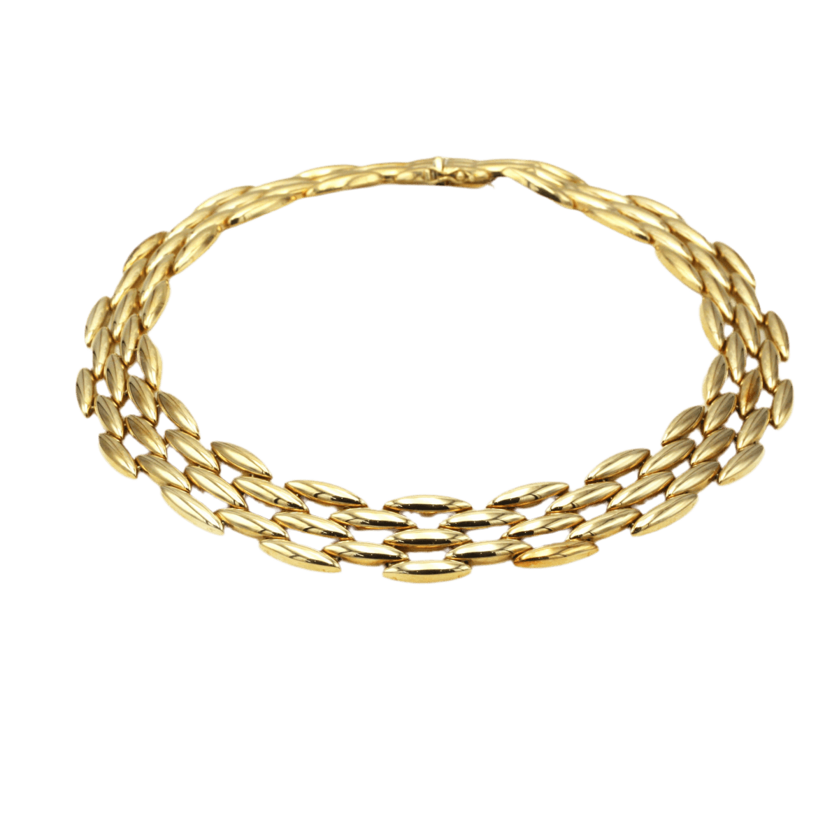 Collier Ras de Cou CARTIER "Gentiane" en or jaune - Castafiore