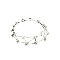 Collier Ras de Cou CARTIER "Les Molécules" en or blanc et cristal de roche - Castafiore