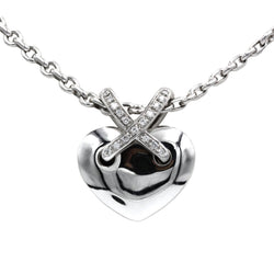 Collier Ras de Cou CHAUMET "Coeur Lien" en or blanc et diamants - Castafiore