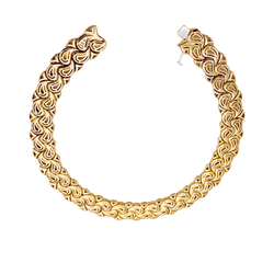 Collier Ras de Cou CHOPARD "Casmir" en or jaune et diamants - Castafiore