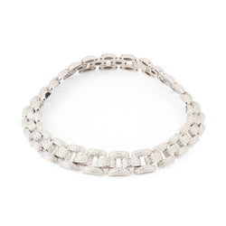 Collier ras de cou CHOPARD en or blanc et diamants - Castafiore