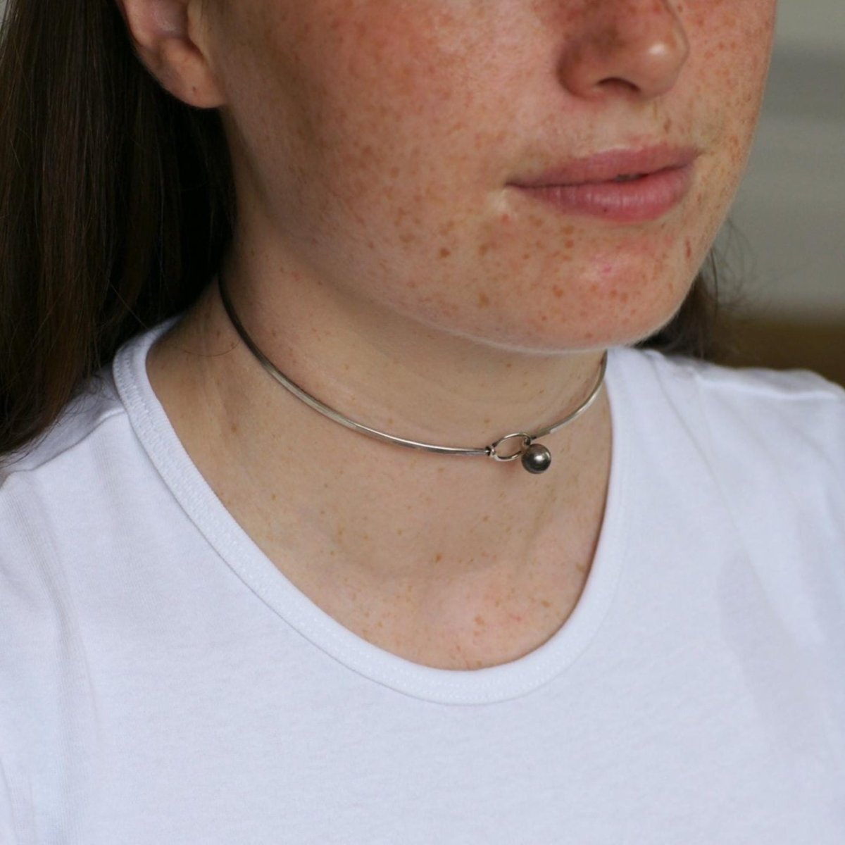 Collier Ras de Cou en argent - Castafiore