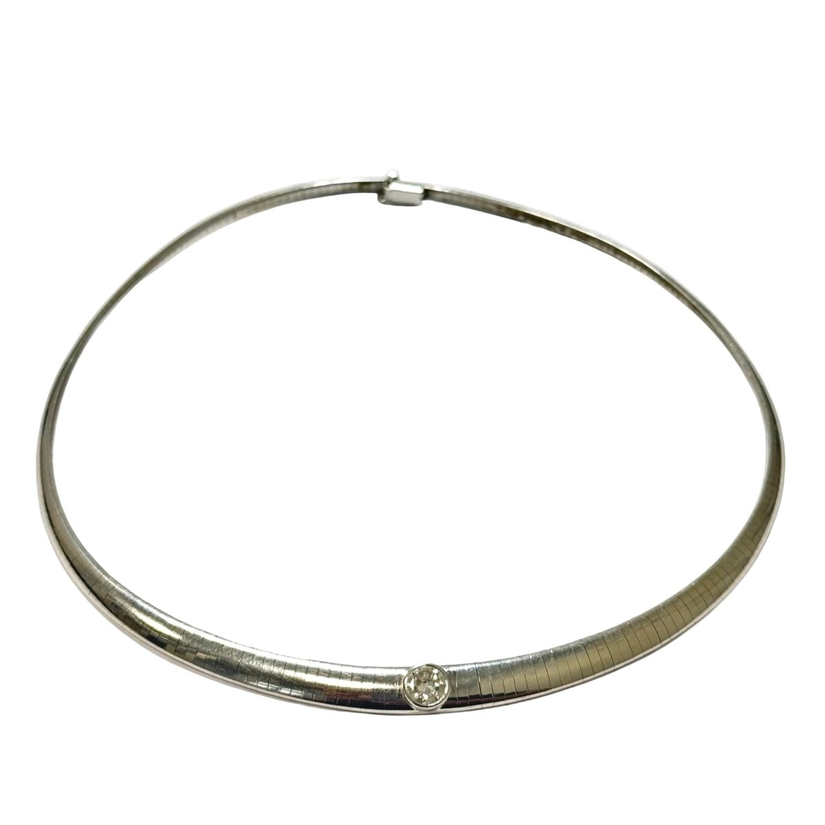Collier Ras de Cou en or blanc et diamant - Castafiore