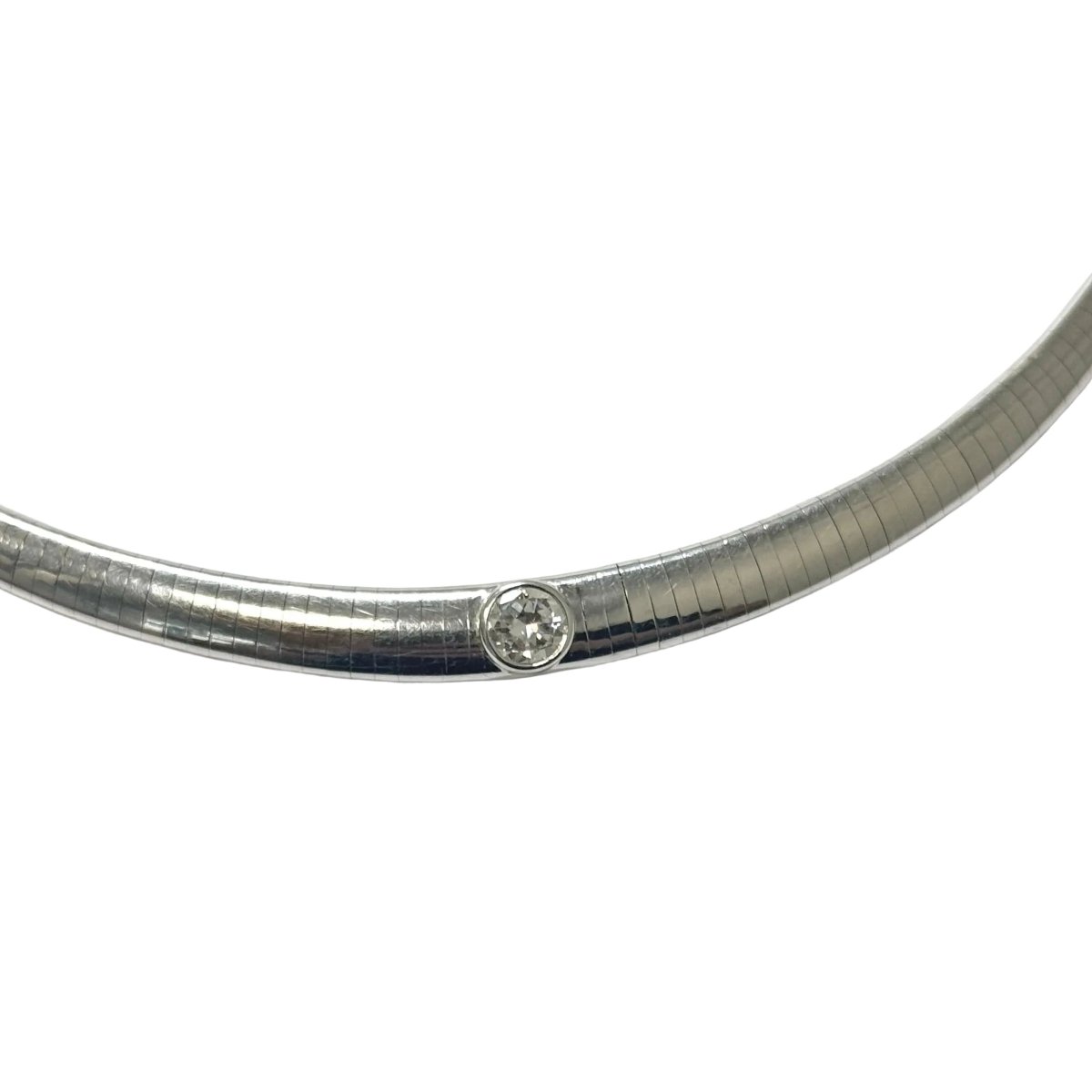 Collier Ras de Cou en or blanc et diamant - Castafiore
