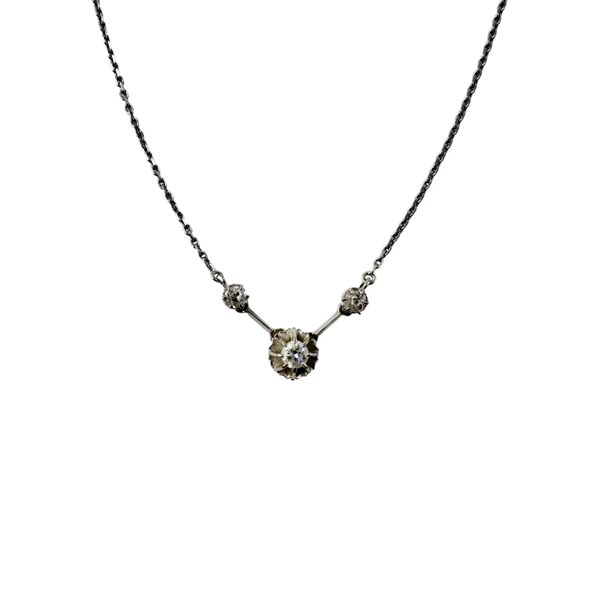 Collier Ras de cou en or blanc et diamants - Castafiore