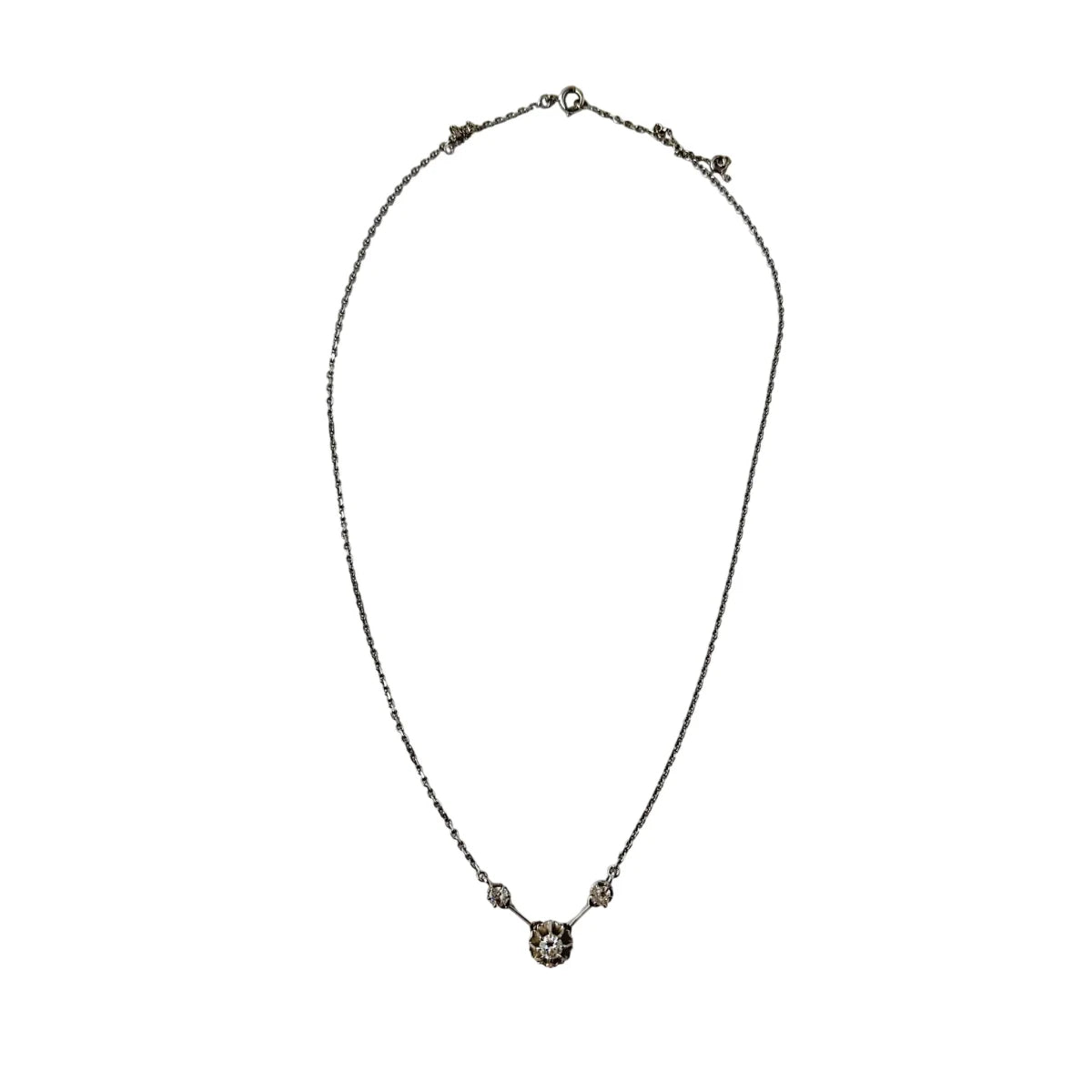 Collier Ras de cou en or blanc et diamants - Castafiore