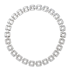Collier Ras de Cou en or blanc et diamants - Castafiore