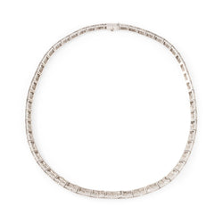 Collier Ras de cou en or blanc, platine et diamants - Castafiore