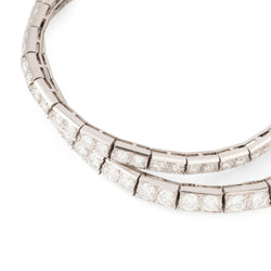 Collier Ras de cou en or blanc, platine et diamants - Castafiore